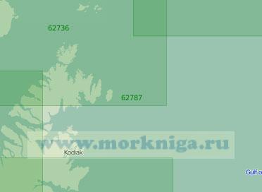 62787 Северо-восточное побережье острова Кадьяк с островами Афогнак и Шуяк (Масштаб 1:250 000)