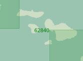 62840 Острова Мауи, Кахоолаве, Ланаи, Молокаи (Масштаб 1:200 000)