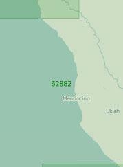 62882 От мыса Мендосино до бухты Форт-Росс-Ков (Масштаб 1:250 000)