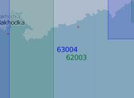 63004 От залива Находка до бухты Соколовская (Масштаб 1:100 000)