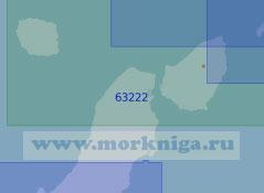 63222 Северная часть острова Парамушир и острова Шумшу, Атласова (Масштаб 1:100 000)