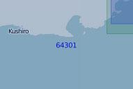 64301 От порта Кусиро до бухты Хаманака (Масштаб 1:100 000)