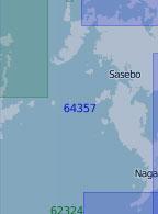 64357 Подходы к портам Сасебо и Нагасаки (Масштаб 1:100 000)