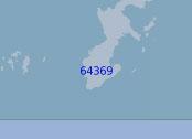 64369 Южная часть острова Окинава и острова Керама (Масштаб 1:100 000)
