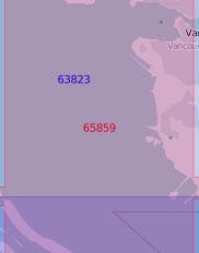 65859 Подходы к порту Ванкувер и реке Фрейзер (Масштаб 1:50 000)