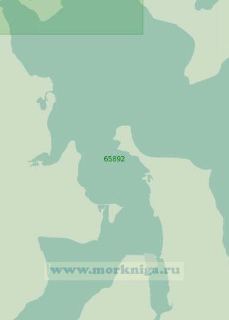 65892 Южная часть пролива Адмиралти и северная часть бухты Худ (Масштаб 1:25 000)