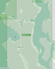 65896 Порт Сиэтл и озеро Вашингтон (Масштаб 1:25 000)