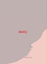 66452 Порт Бинтулу с подходами (Масштаб 1:75 000)