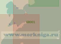 68001 От острова Сибирякова до мыса Куприянова со Славянским заливом (Масштаб 1:25 000)
