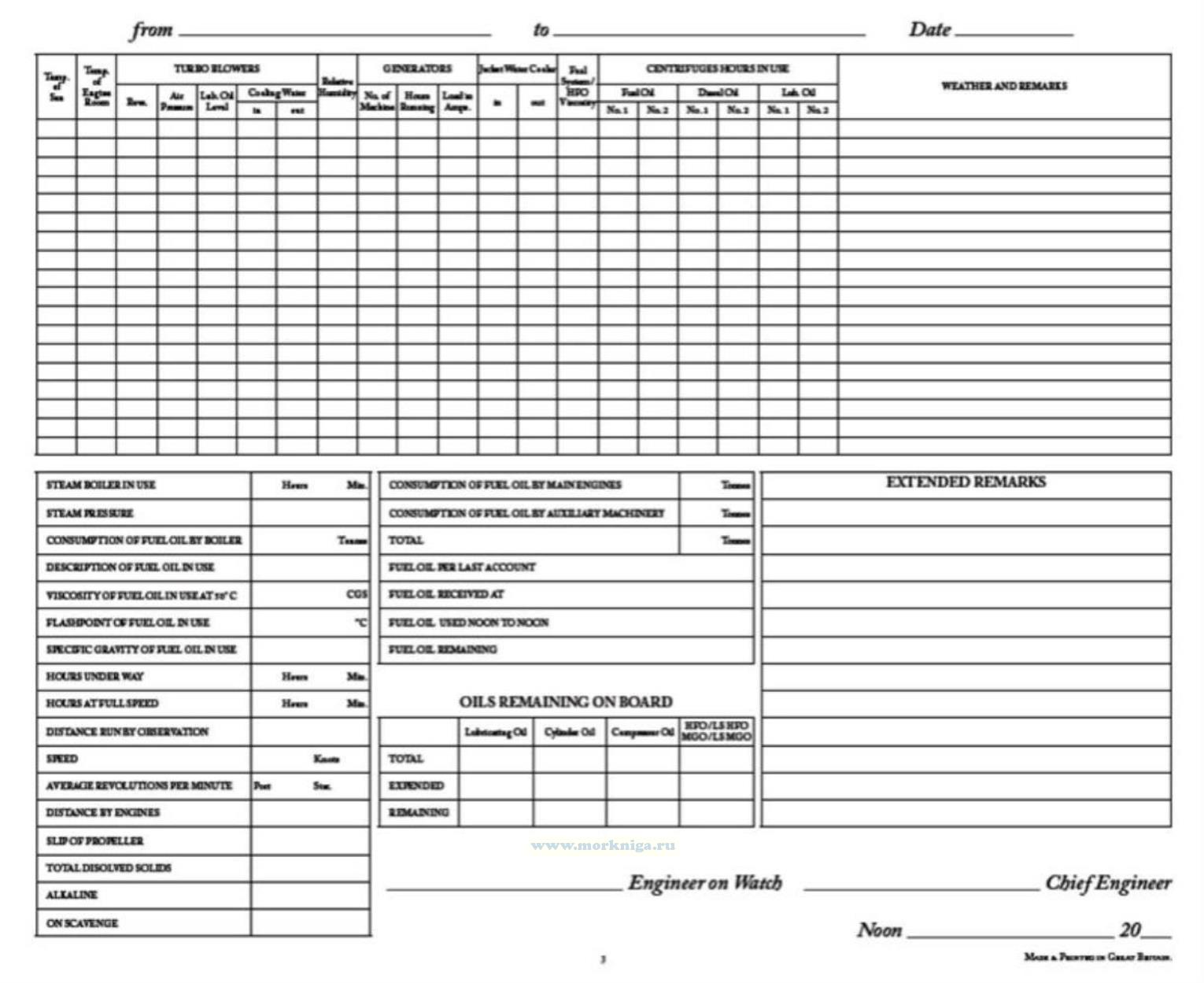Chief Engineers Log Book (3 month edition) купить книгу в интернет