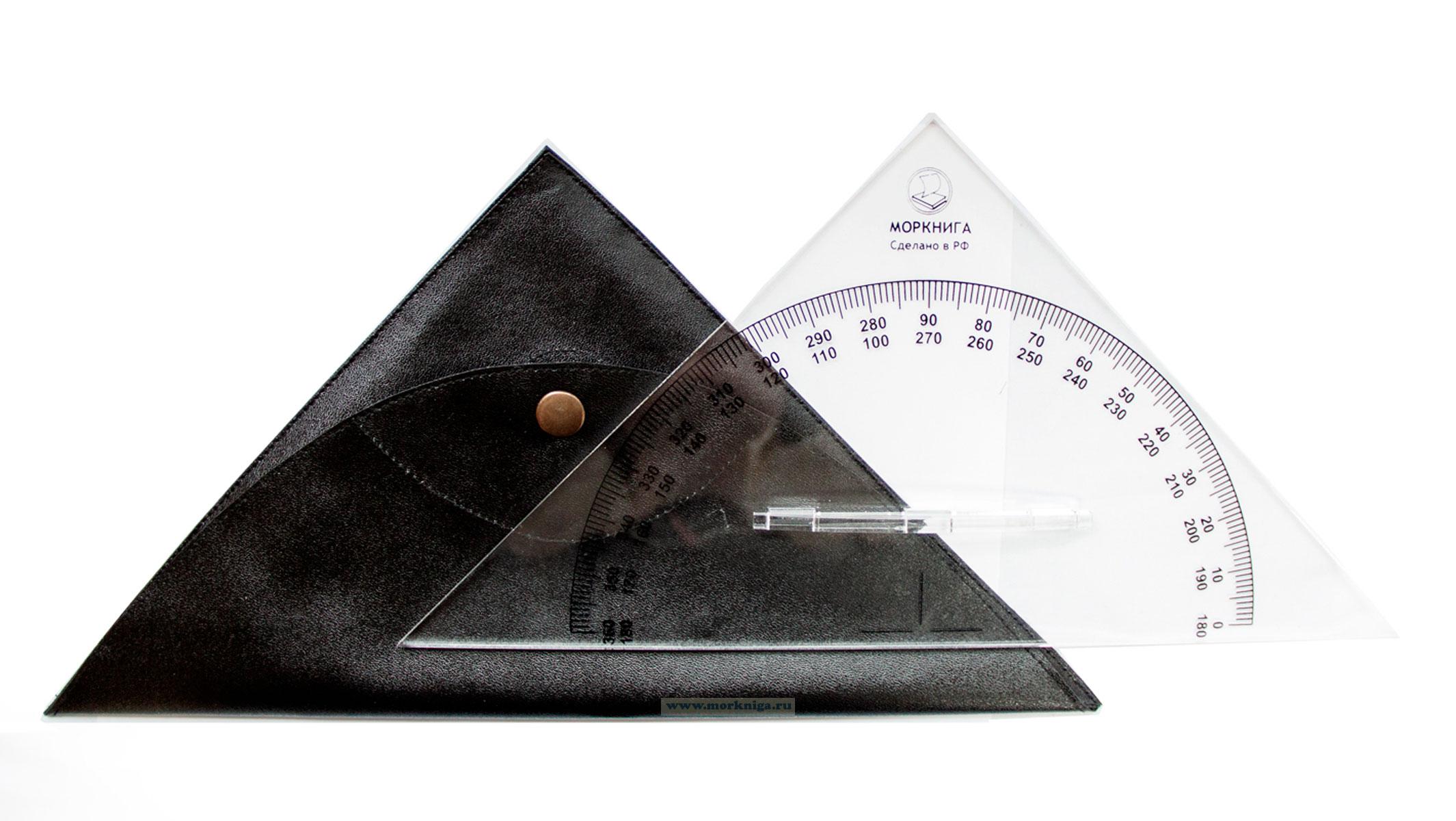 Транспортир штурманский (черный)