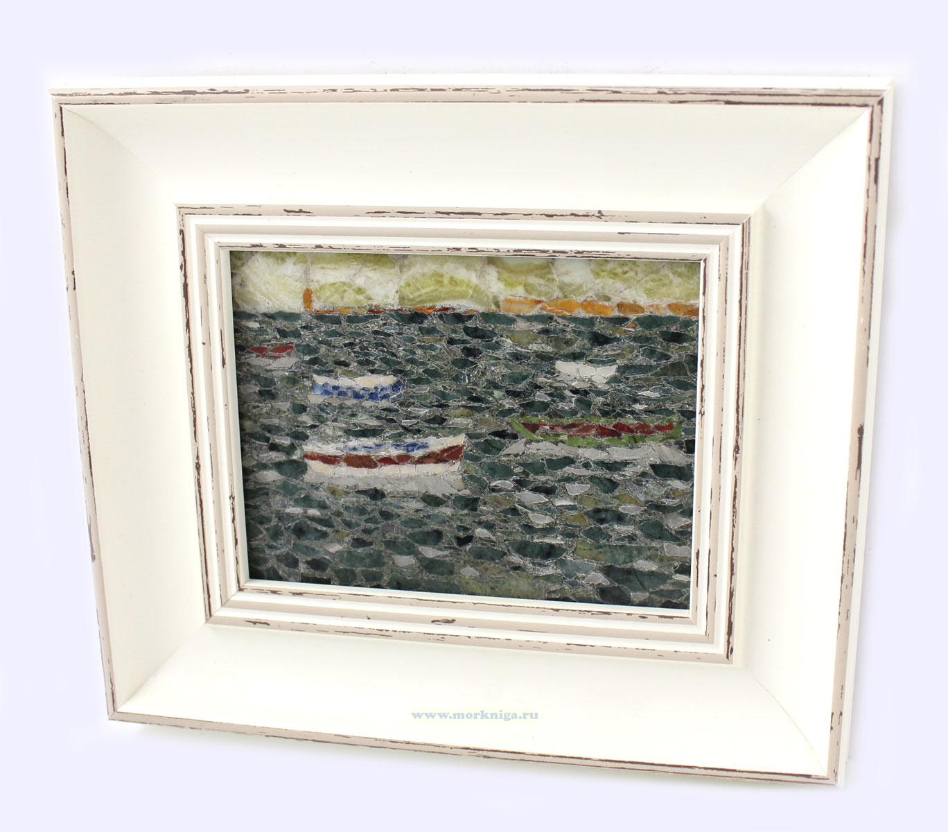 Картина из срезов натурального камня 