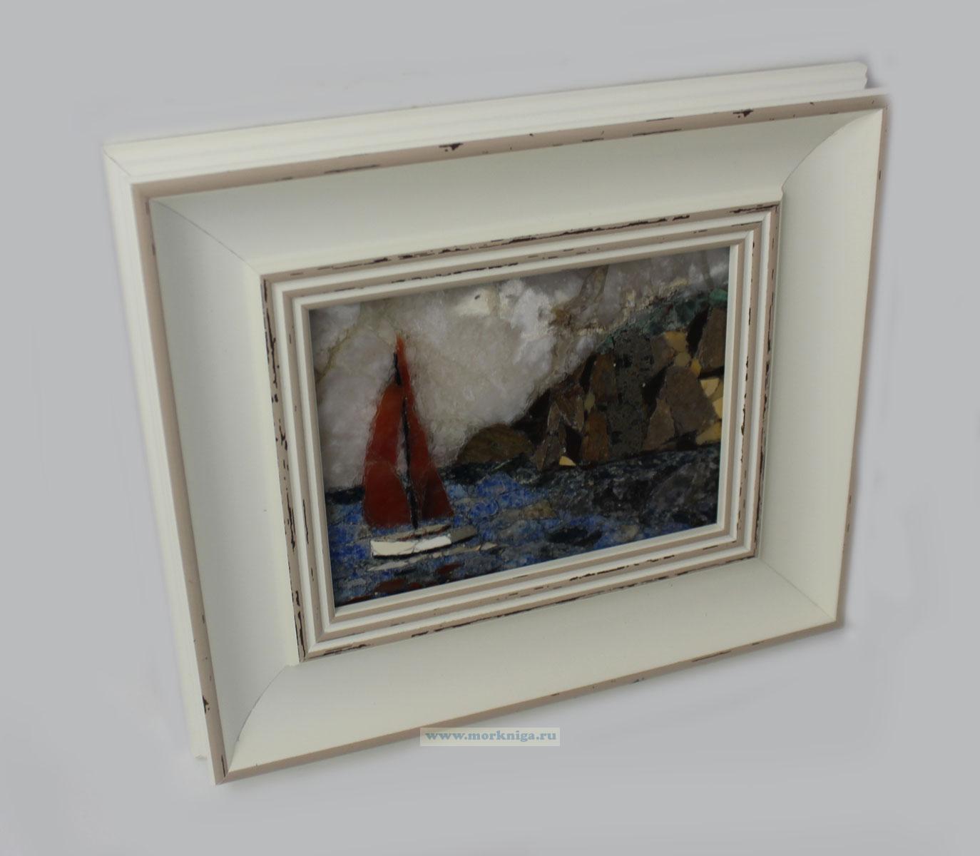 Картина из срезов натурального камня 