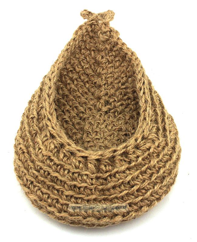 Корзинка-подвес для хранения мелочей на яхте (26 х 17 см, форма: капля)