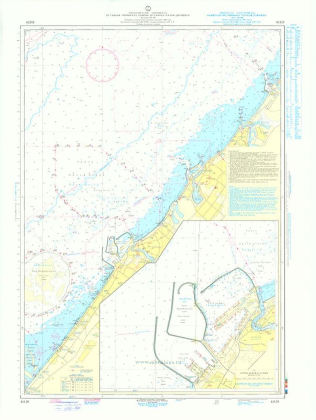 45128 От гавани терминала Хамрия до района Пальм-Джумейра (Маштаб 1:50 000)