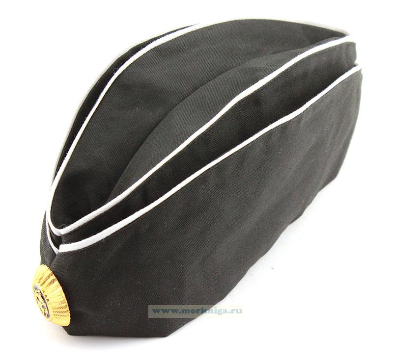 Пилотка военнослужащего ВМФ, черная, 56