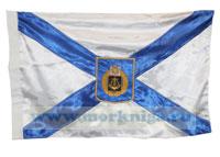 Флаг Андреевский с гербом Черноморского флота