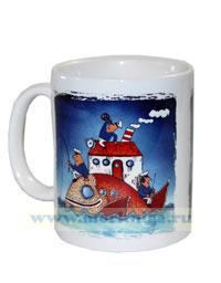 Кружка Капитаны в море на рыбе