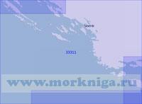 33311 От острова Шолта до острова Корнат (Масштаб 1:100 000)