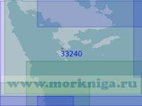 33240 Залив Арголикос и бухта Идра (Масштаб 1:100 000)