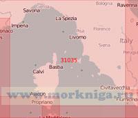 31035 От мыса Анцио до порта Ницца с островом Корсика (Масштаб 1:500 000)