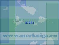 33243 От острова Ярос (Юра) до острова Наксос с проливом Миконос (Масштаб 1:100 000)