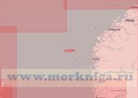 11029 От Шетландских островов до портов Берген и Кристиансунн (Масштаб 1:500 000)