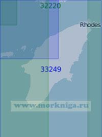 33249 Остров Родос с подходами (Масштаб 1:100 000)