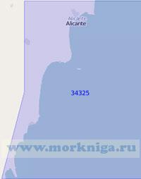 34325 Порт Аликанте с подходами (Масштаб 1:100 000)
