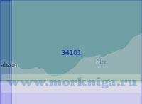 34101 От бухты Ризе до порта Трабзон (Масштаб 1:100 000)