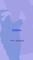 65884 Порт-Албёрни с подходами (Масштаб 1:50 000)