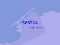 56622 Остров Таити. Порт Папеэте с подходами (Масштаб 1: 25 000)