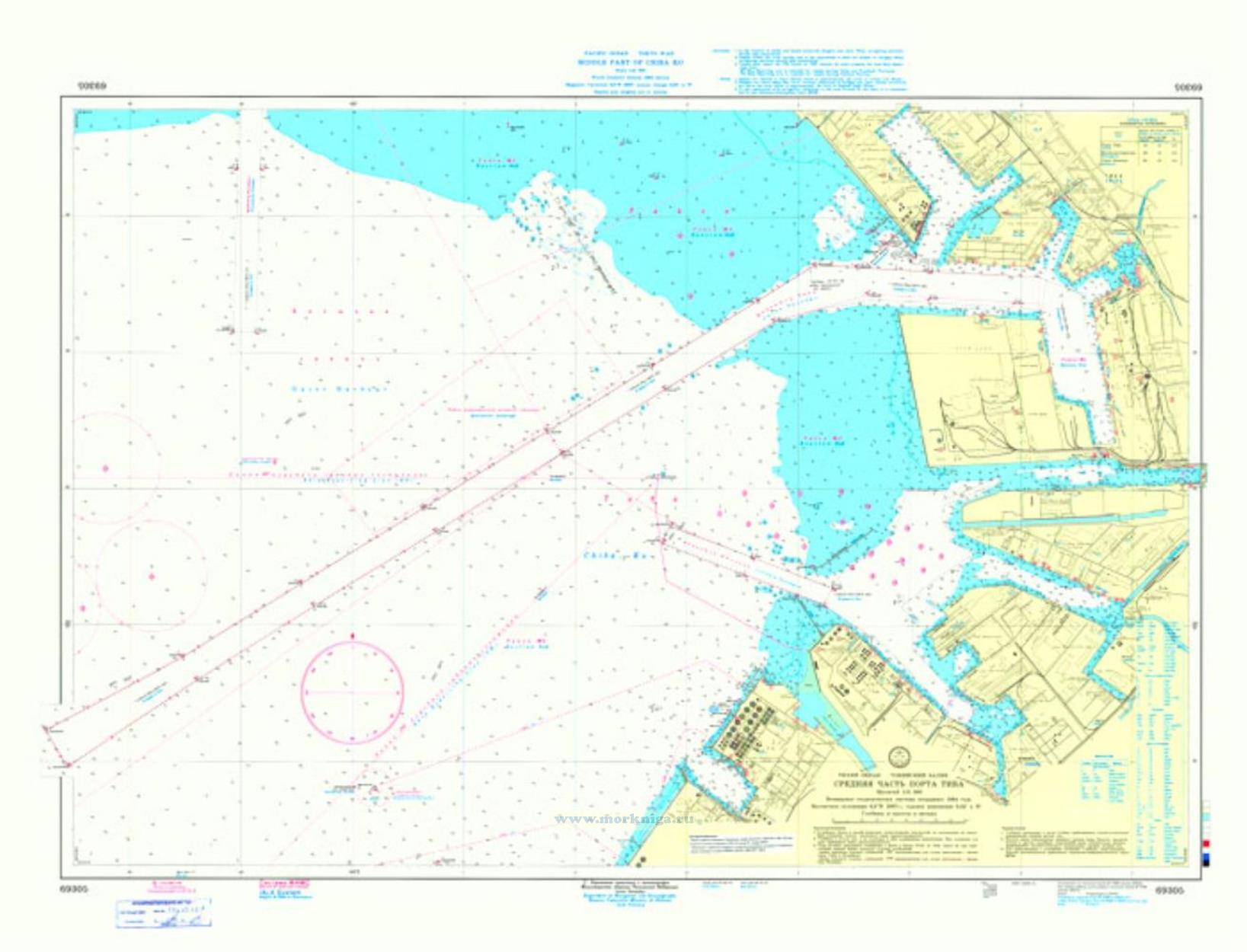 69321 Южная часть порта Йокосука (Масштаб 1:11 000)