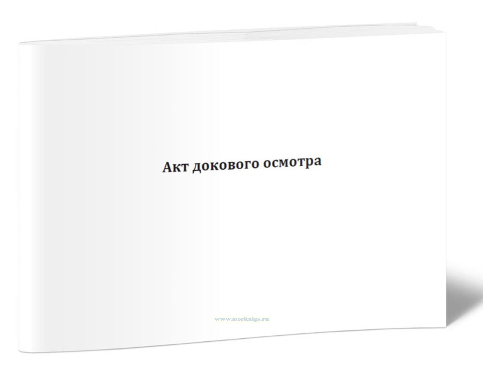 Акт докового осмотра (форма 10)