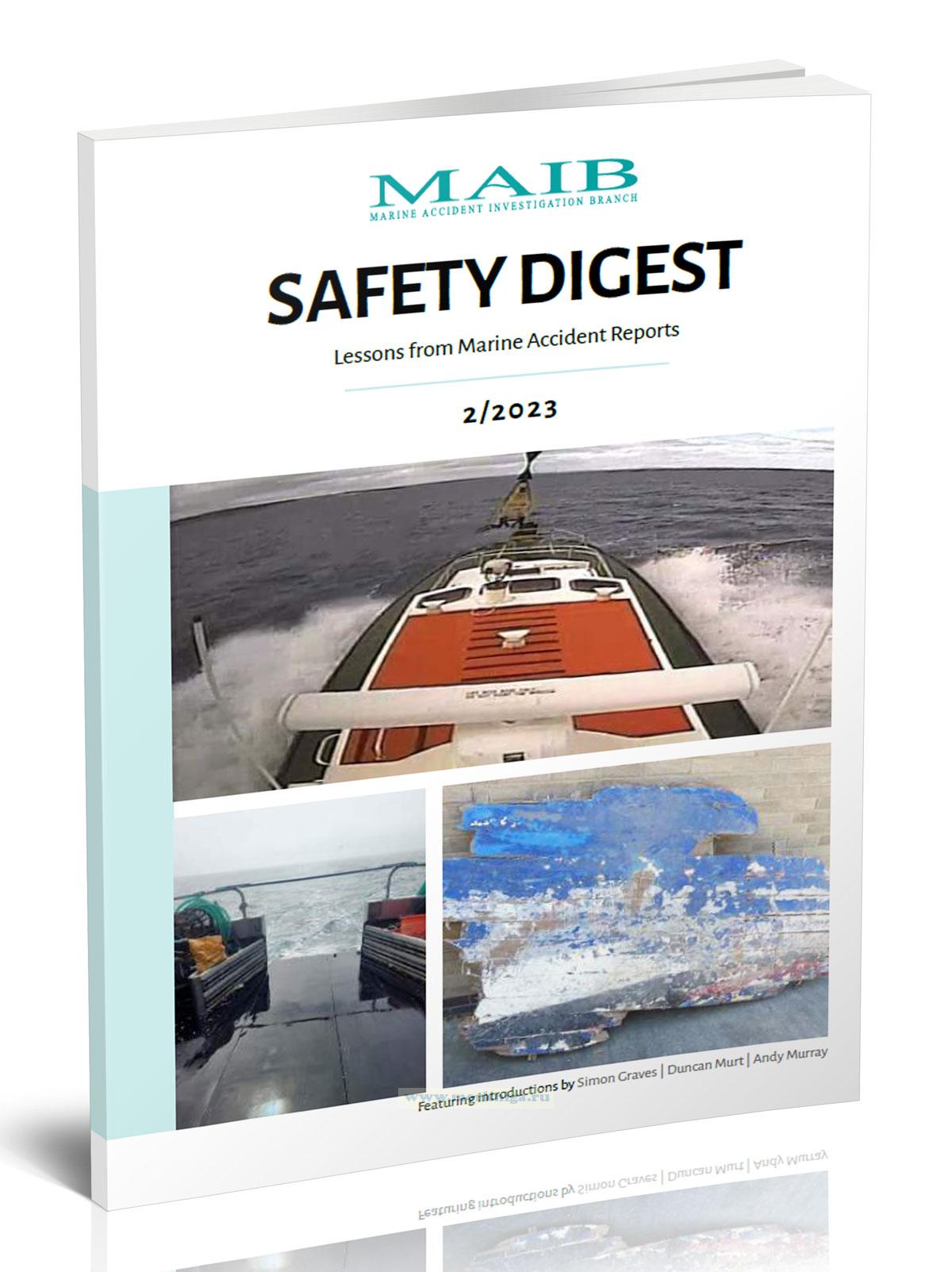 Safety digest Lessons from Marine Accident Reports 2/2023/Сборник уроков по безопасности, извлеченных из отчетов о морских авариях 2/2023