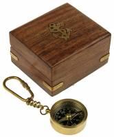 Брелок в дерев. футляре Компас