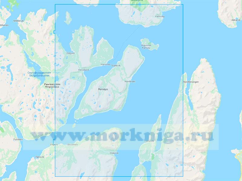 15134 Северная часть Улльс-фьорда с подходами (Масштаб 1:50000)