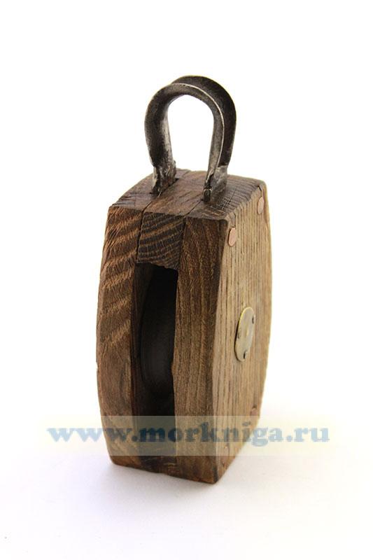 Блок деревянный одношкивный (105 х 75 мм)