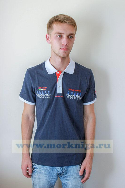 Футболка PAUL&SHARK 193824 (Бело-синяя)