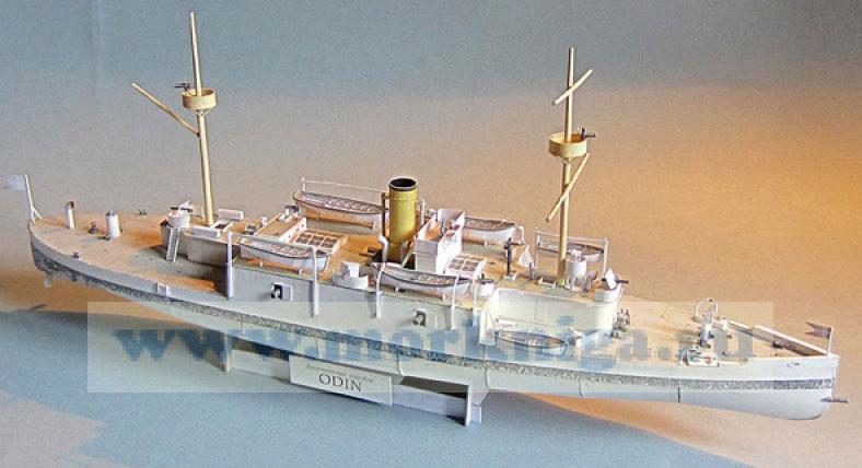 Бумажная модель броненосного корабля "Odin"