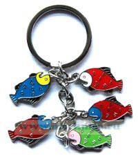 Брелок с 5 рыбами