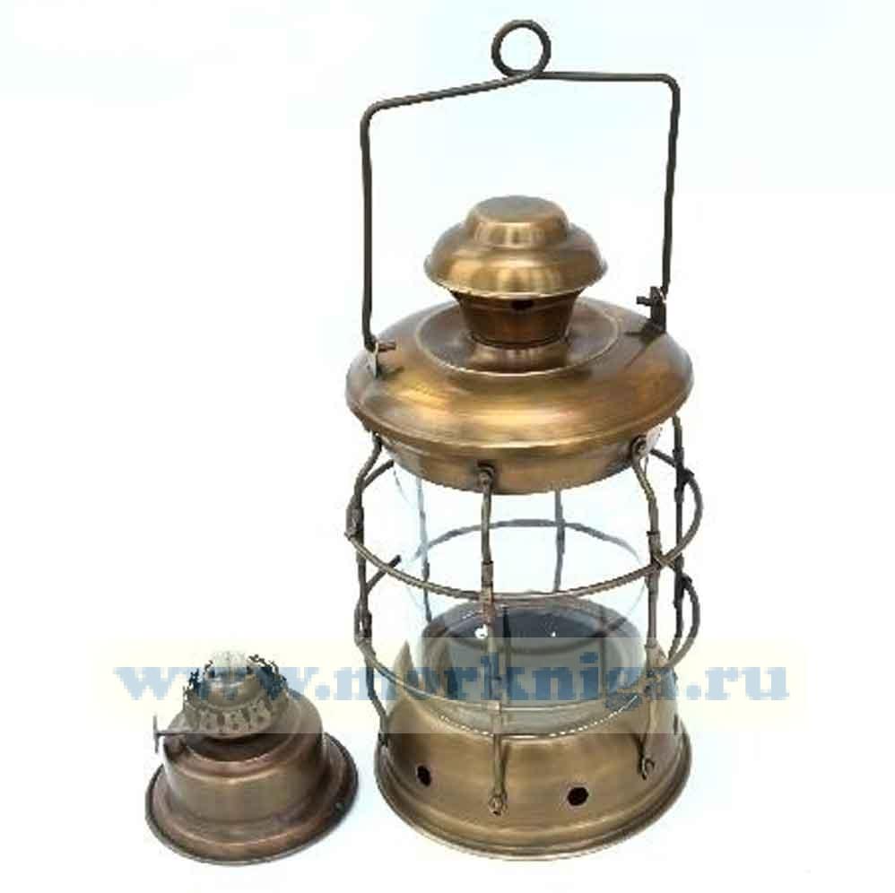 Лампа судовая 10 дюймов цилиндрическая с решеткой