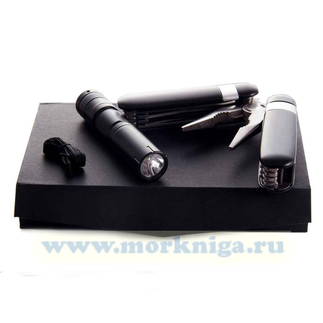 Набор для путешествий: фонарик, универсальные пассатижи, батарейка