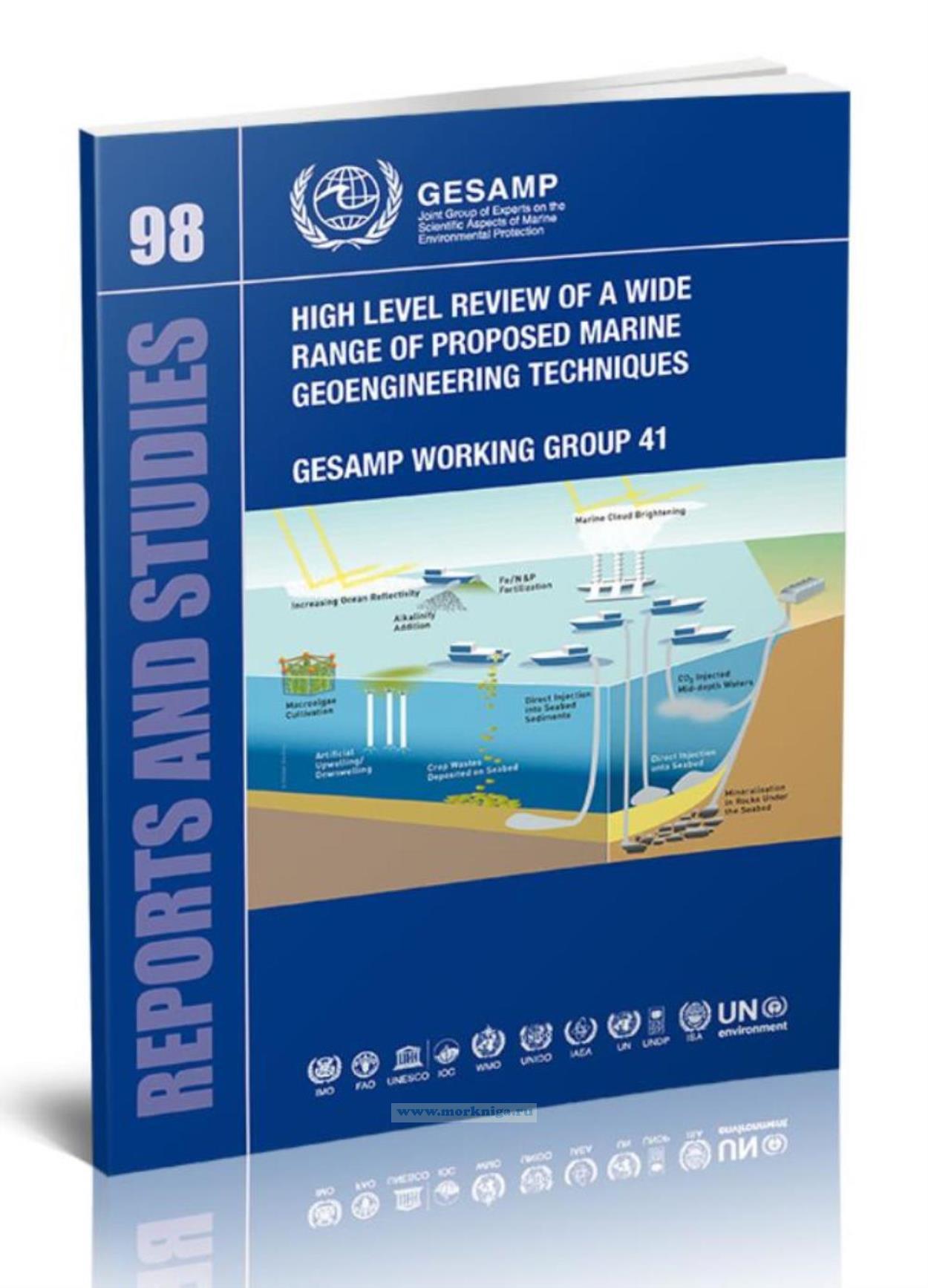 High Level Review of a Wide Range of Proposed Marine Geoengineering Techniques/Обзор на высоком уровне широкого спектра предлагаемых методов морской геоинженерии