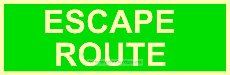 Знак ИМО. Escape route