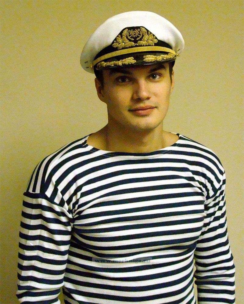 Фуражка яхтенного капитана адмиральская белая (57 размер)