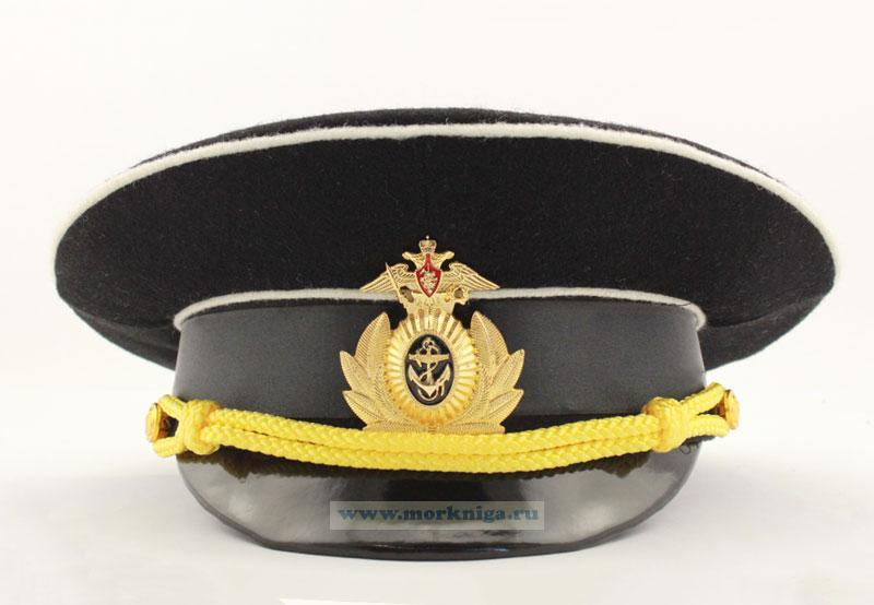 Фуражка офицерская ВМФ повседневная уставная (полушерсть, 57 размер)