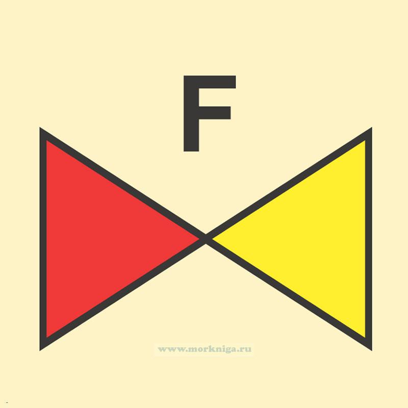 Знак ИМО. Разделительный клапан пенной системы